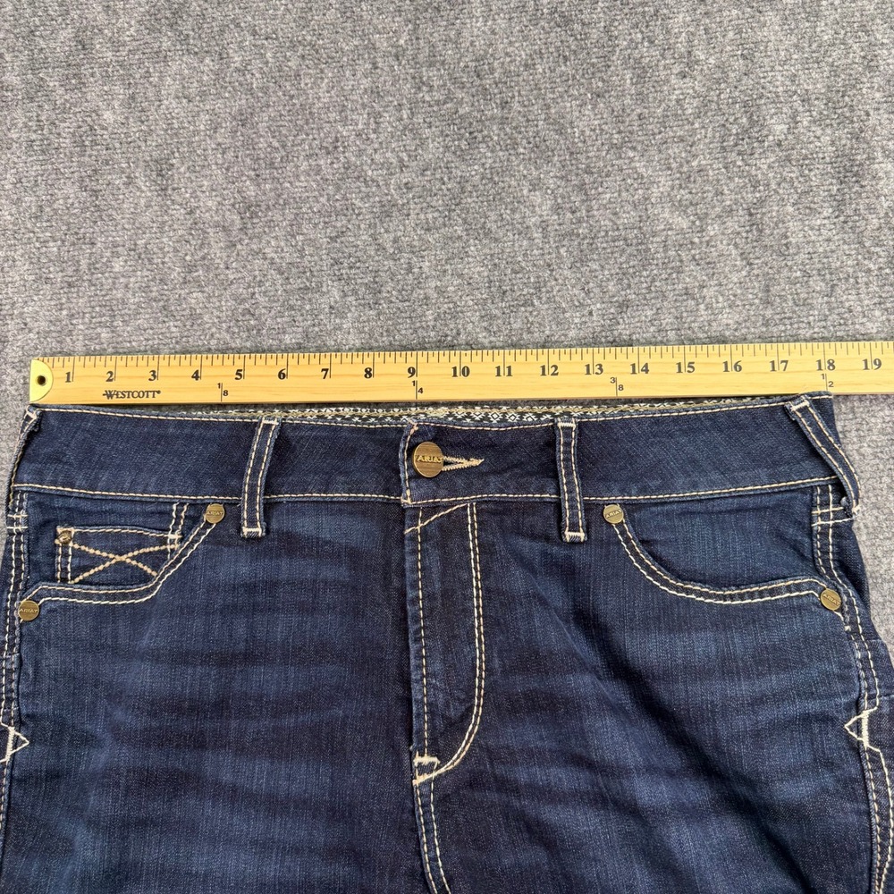 Ariat Real Jeans Women 16WL (Fit 36x31) Blue Contessa Perfect Rise Bootcut Denim - Picture 8 of 16